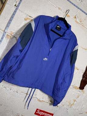 Nike Sportswear Heritage Windrunner Half-Zip Jacket Blue Size L